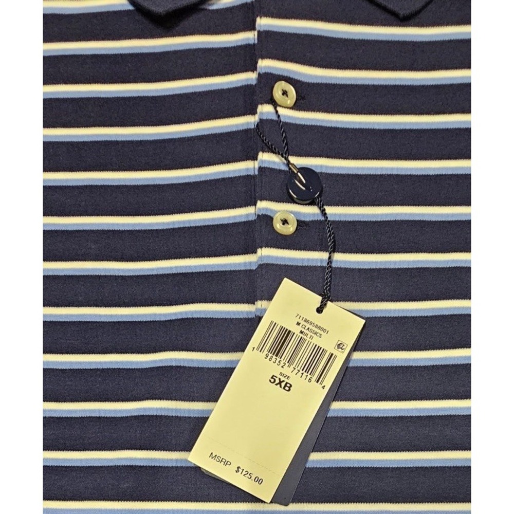 Polo Ralph Lauren Men's 5XB Classic-Fit Shirt Blue White Striped NWT - Picture 3 of 6
